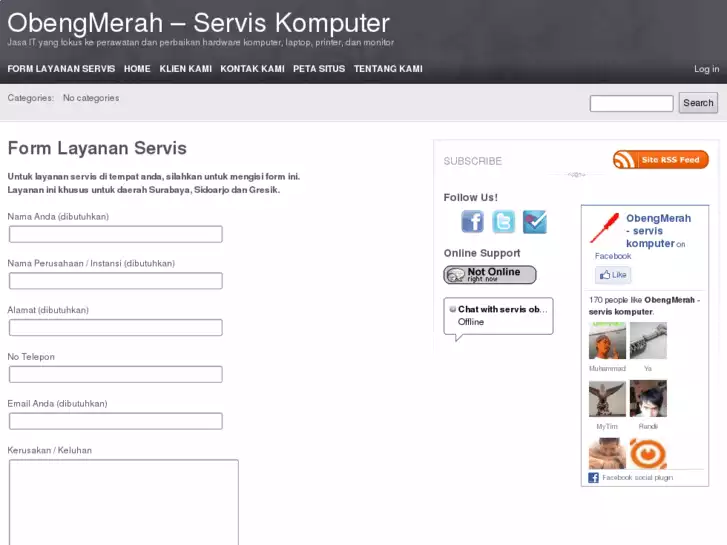 portofolio website obengmerah